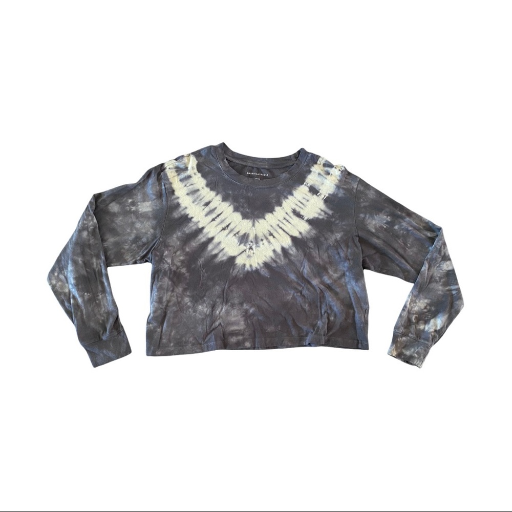 American Eagle cropped tie dye long sleeve (Size S)
